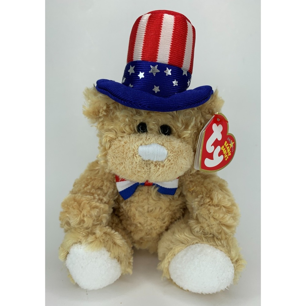 Independence - Bear - Ty Beanie Baby 2006  RETIRED  Stuffed Bean Plush With Tags